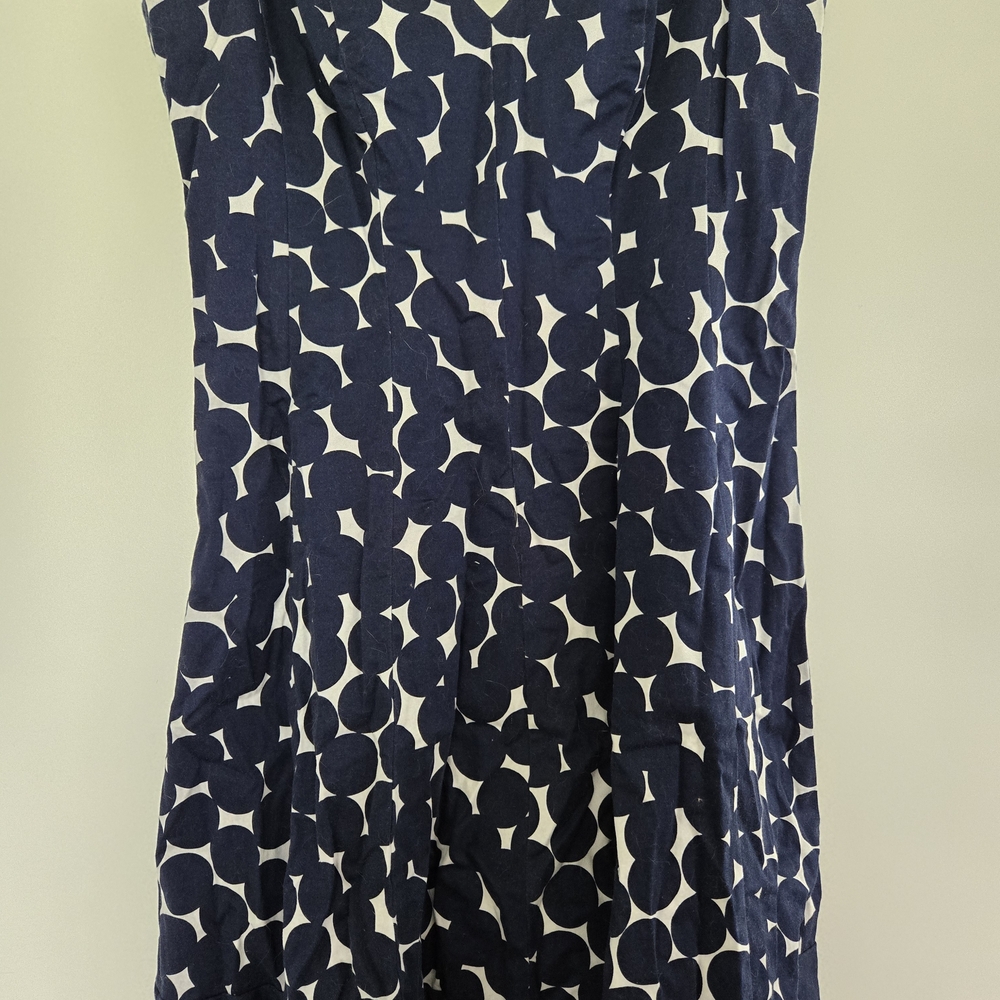 Nine West Blue and White Patterned Dress